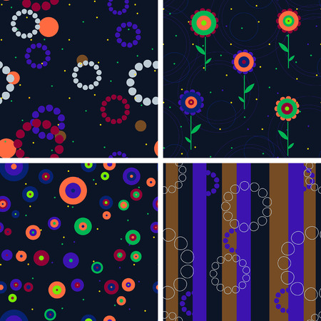 Set of simple geometric patternsのイラスト素材