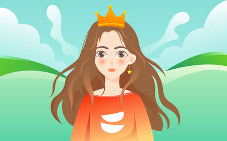 March 8th Women's Day Girls' Day Illustration Beautiful Spring Women's Event Posterのイラスト素材