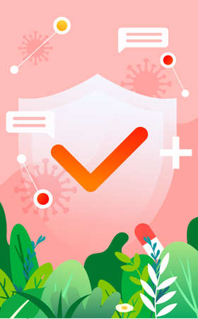 Doctor wearing mask in fight against corona virus, nurses day, vector illustration