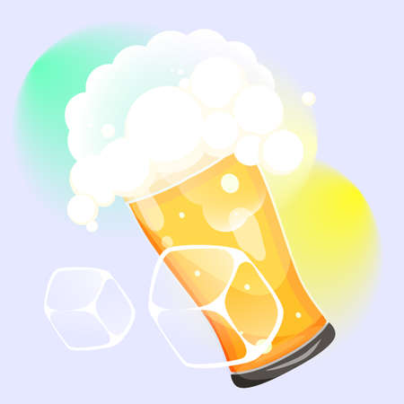 International beer festival, summer food festival party carnival party event illustration, vector illustrationのイラスト素材
