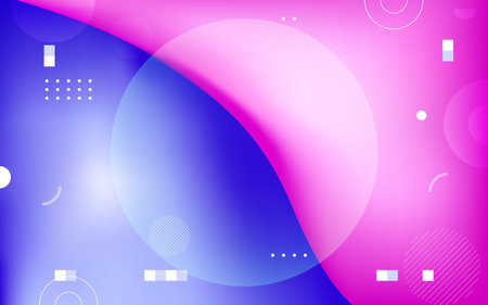 Fluid gradient background with various colors and gradient shapes, vector illustrationのイラスト素材