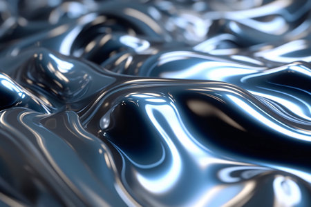 abstract metallic background with some smooth lines in it (3d render)の素材