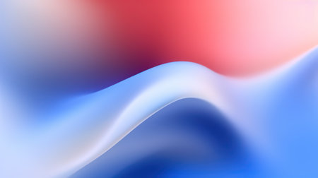 abstract background with smooth lines in blue and red colors, illustrationの素材