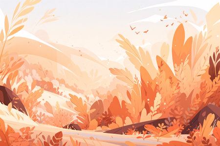 Autumn background with leaves. Vector Illustration. EPS 10.の素材