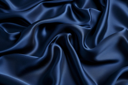Smooth elegant blue silk or satin texture can use as abstract background. Luxurious background designの素材