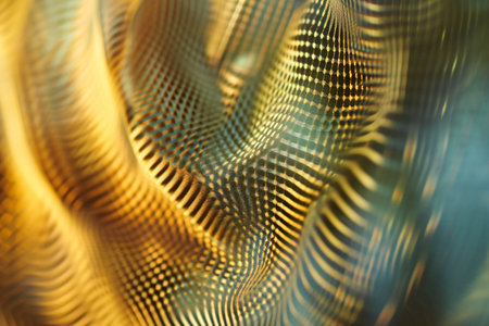 abstract background with smooth lines and bokeh defocused lightsの素材