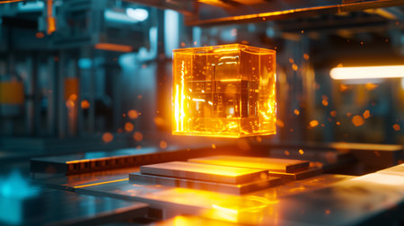 3d render of glass cube. 3d render of glass cube.の素材