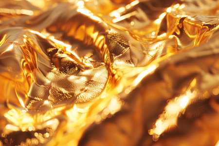 golden satin background close-up macro photo, soft focusの素材