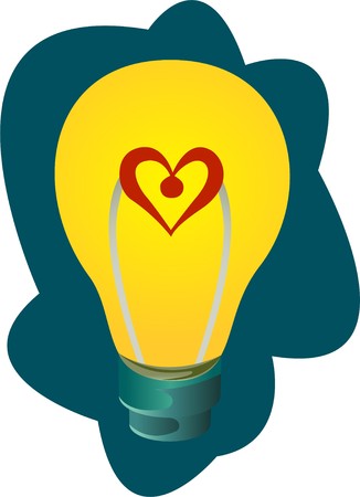 Love Light bulb  のイラスト素材