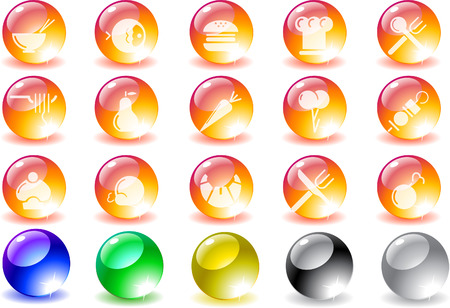 Food & Restaurant iconsのイラスト素材