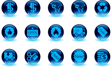 Sale and Shopping icons のイラスト素材