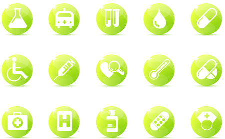Healthcare and Pharma icons  のイラスト素材