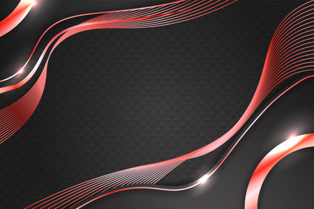 modern black and red luxury background with elementのイラスト素材