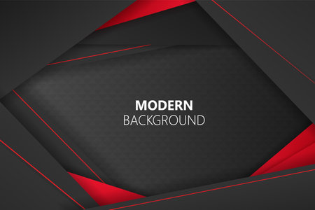 modern black and red background luxury with elementのイラスト素材