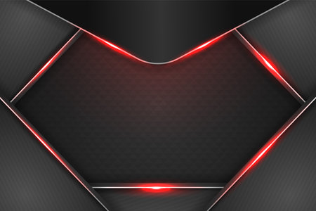 modern black and red background with elementのイラスト素材