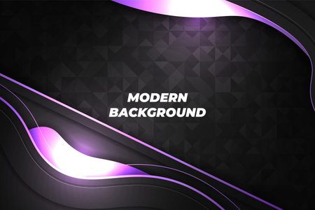 Modern background black and purple with elementのイラスト素材