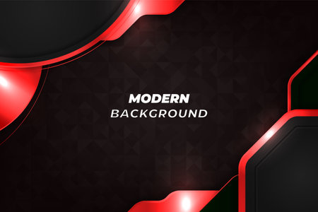 Modern luxury background black and red with elementのイラスト素材