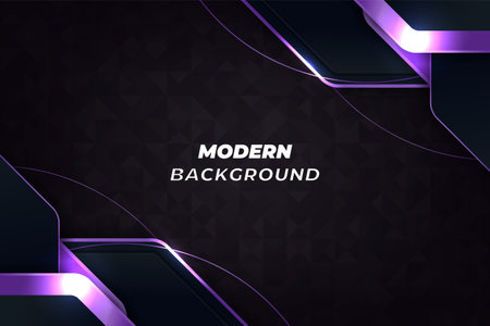 Modern luxury background black and purple with elementのイラスト素材