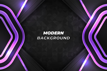 Modern luxury background black and purple with elementのイラスト素材