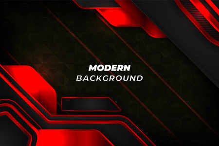 Modern luxury background black and red with elementのイラスト素材