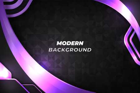 Modern luxury background black and purple with elementのイラスト素材