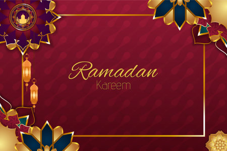 Ramadan background with ornamentのイラスト素材