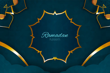 Ramadan background with ornamentのイラスト素材