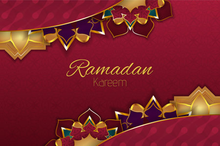 Ramadan background with ornamentのイラスト素材