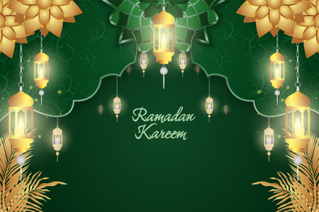 Ramadan Kareem Background Designのイラスト素材