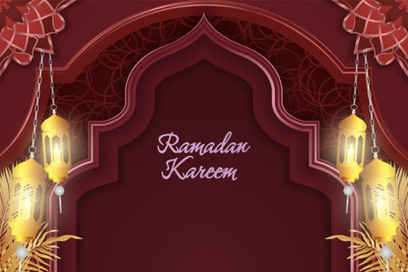 Ramadan Kareem Background Designのイラスト素材