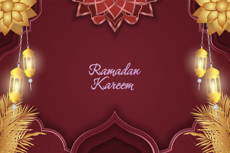 Ramadan Kareem Background Designのイラスト素材
