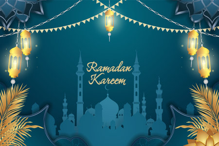Ramadan Kareem Background Designのイラスト素材