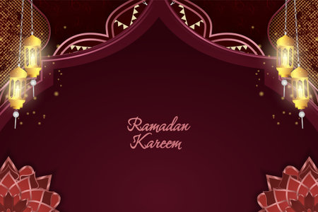 Ramadan Kareem Islamic backgroundのイラスト素材