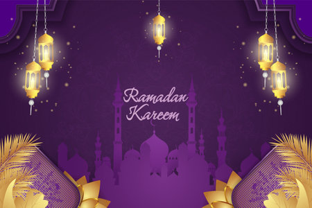 Ramadan Kareem Islamic backgroundのイラスト素材