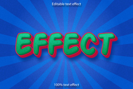 Effect editable text effect cartoon styleのイラスト素材