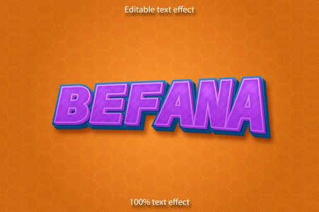Befana editable text effect cartoon styleのイラスト素材