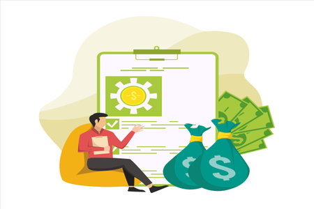 Finance Flat Designのイラスト素材