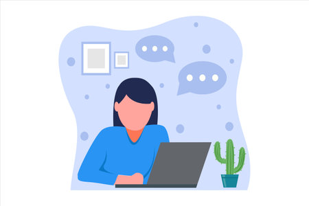 E Learning Flat Designのイラスト素材