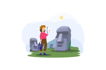 Travel Flat Design Illustrationのイラスト素材