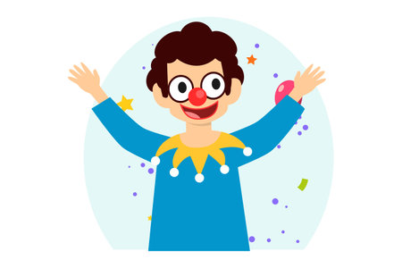 April Fools Flat Designのイラスト素材