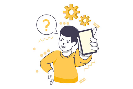 Digital Marketing With Characterのイラスト素材