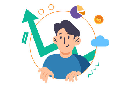 Digital Marketing With Characterのイラスト素材