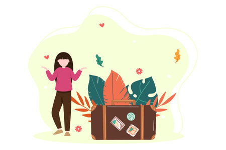 Holiday Scene Bundle Flat Designのイラスト素材