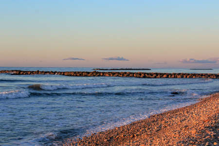 Beach with a sunrise / beach with a sunriseの写真素材