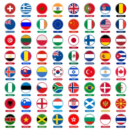 flags iconsのイラスト素材
