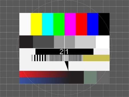 television test screenのイラスト素材