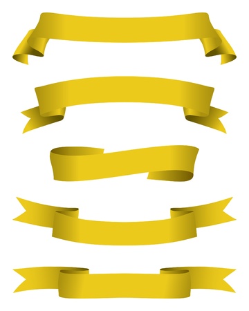 golden bannersのイラスト素材
