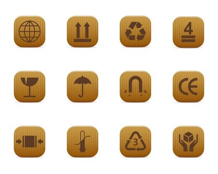 smooth series > packing symbolsのイラスト素材