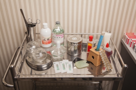 Tray of Medical Equipmentの写真素材