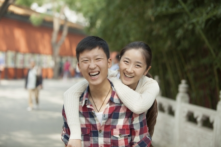 Portrait Of Young Chinese Coupleの写真素材
